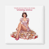 This Kitchen Is for Reheating Takeout Illustration マグネット (正面)