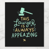 This Lawyer Is Always Appealing ワインラベル (シングルラベル)