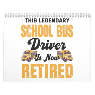 This legendary school bus driver is now retired カレンダー