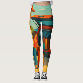 This leggings show your style and happiness  レギンス