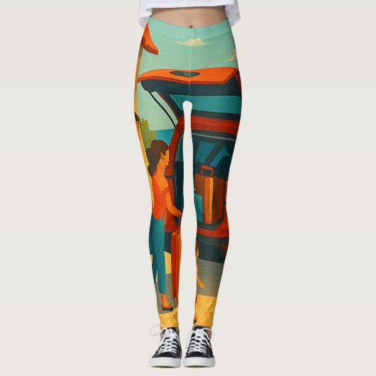 This leggings show your style and happiness  レギンス (正面)