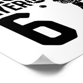 This Little Cricket Player Is 6 Years Old - 6th Bi ポスター (角)