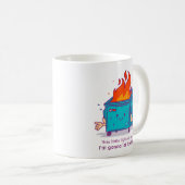 This Little Light: Dumpster Fire Design コーヒーマグカップ (正面右)