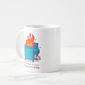 This Little Light: Dumpster Fire Design コーヒーマグカップ (正面左)