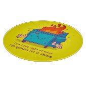 This Little Light: Dumpster Fire Round カッティングボード (角)