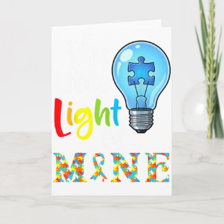 This Little Light Of Mine Autism Awareness Support カード