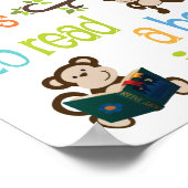 This Little Monkey Love To Read ポスター (角)