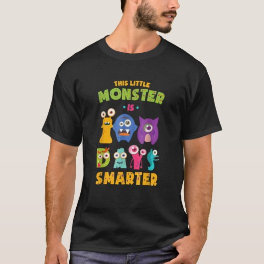 This Little Monster is 100 Days Smarter School Kid Tシャツ (正面)