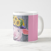 This Little Piggy Original Painting ジャンボコーヒーマグカップ (正面右)