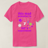 This Mad Scientist is 7 Birthday Seventh 7th Scien Tシャツ (デザイン正面)