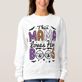 This Mama Loves Her Boos Halloween Sweater スウェットシャツ