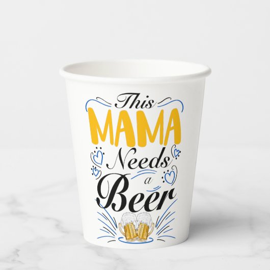 This Mama Needs a Beer 紙コップ (裏面)