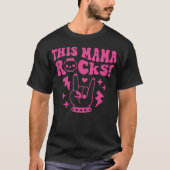 This Mama Rocks Rock And Roll Mom gift Tシャツ (正面)