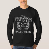 This Mechanical Engineer Loves Halloween Machine Tシャツ (正面)