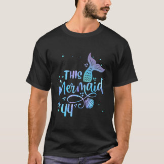 This Mermaid Is 44 44Th Mother Mermaids Tシャツ