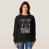 This Mom was built for Tennis Mom   スウェットシャツ (正面フル)