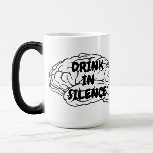 This mug is an advertisement for inner peace. モーフィングマグカップ (左)