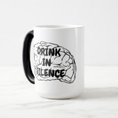 This mug is an advertisement for inner peace. モーフィングマグカップ (正面左)