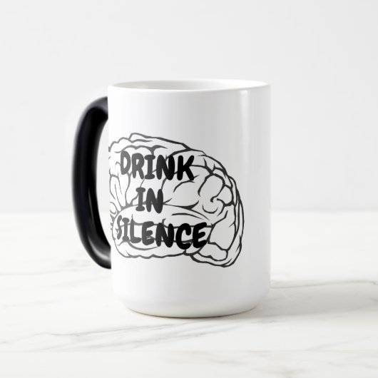 This mug is an advertisement for inner peace. モーフィングマグカップ (正面左)