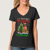This My Christmas Pajama   Boxer Scarf Santa Xmas  Tシャツ (正面)
