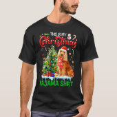 This My Christmas Pajama   Cocker Spaniel Santa Xm Tシャツ (正面)