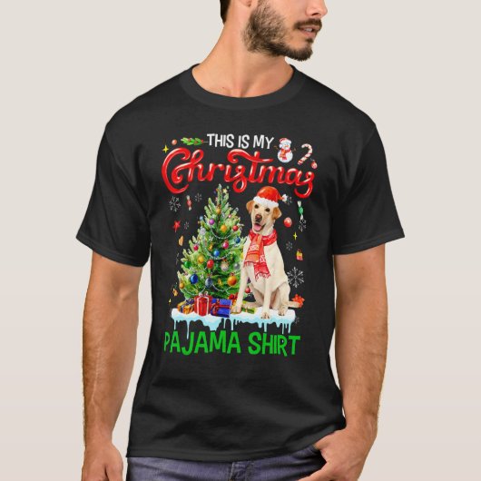 This My Christmas Pajama   Labrador Retriever Sant Tシャツ (正面)