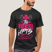 This Nurse Lifts Nursing Weightlifting Workout Tシャツ (正面)