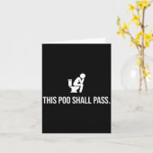 This O Shall P Funny Quote Birthday Party Gag Gift カード (黄色い花)