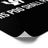 This O Shall P Funny Quote Birthday Party Gag Gift ポスター (角)