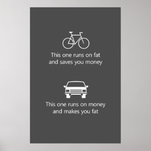 This one runs on fat and saves you money... ポスター