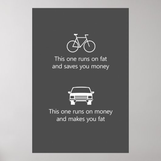 This one runs on fat and saves you money... ポスター (正面)