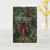 This Our Life – シェークスピア引用文カード カード (黄色い花)