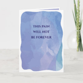 This pain will not be forever  カード