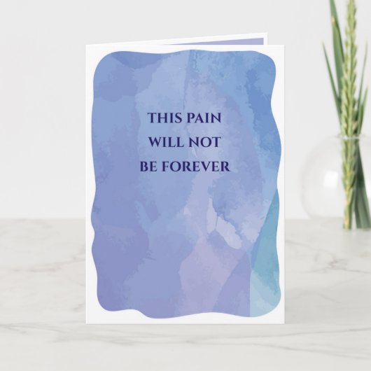 This pain will not be forever  カード (正面)