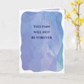 This pain will not be forever  カード (黄色い花)