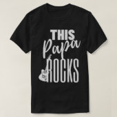 This Papa Rocks Guitar Player Rock n RollGuitar118 Tシャツ (デザイン正面)