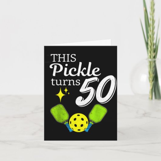 This pickle turns 50 pickleball 50th birthday  カード (正面)