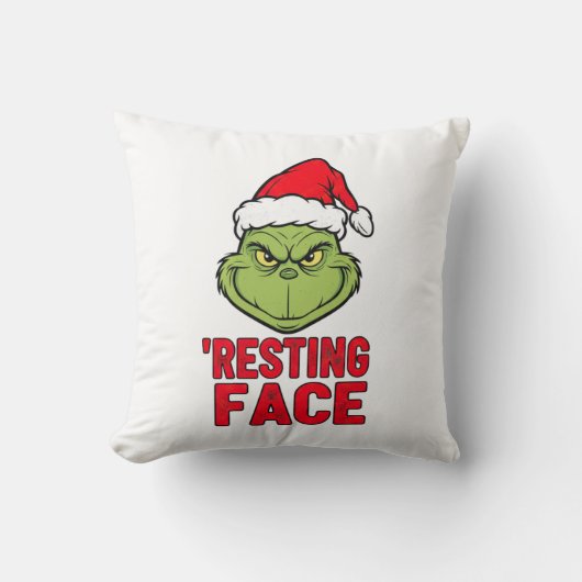 This Pillow's Face Says "Merry Christmas," But クッション (正面)