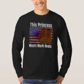 This Princess Wears Work Boots Premium Tシャツ (正面)