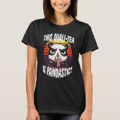 This Quali Tea is Pandastic  Cute Panda Bubble Tea Tシャツ (正面)