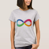 This rainbow infinity design can symbolize so many tシャツ (正面)