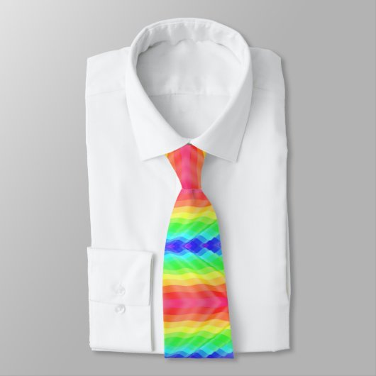 This rainbow pattern necktie ネクタイ (タイ)