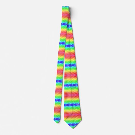 This rainbow pattern necktie ネクタイ (裏面)
