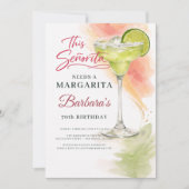 This Señorita Needs a Margarita 70th Fiesta 招待状 (正面)