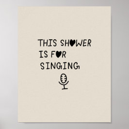 This Shower Is for Singing ポスター