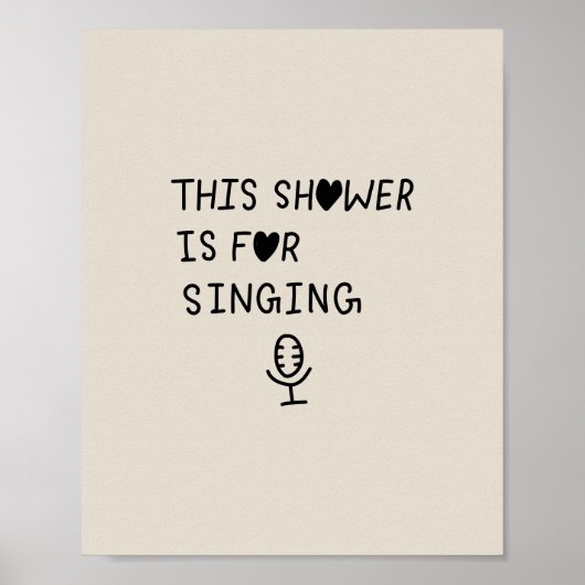 This Shower Is for Singing ポスター (正面)