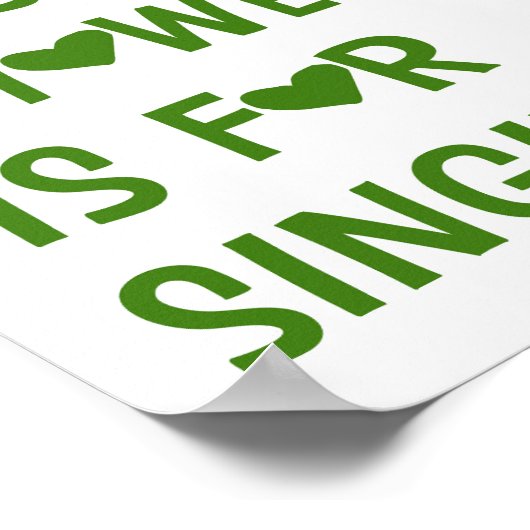 This Shower Is for Singing Funny Frog Wall Poster ポスター (角)