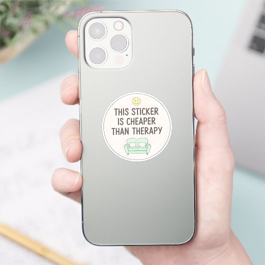 This Sticker Is Cheaper Than Therapy シール (スマートフォン)
