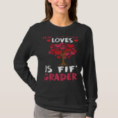 This Teacher Loves His Valentines Day Tree 5th Gra Tシャツ (正面)