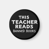 This Teacher Reads Banned Books Graphic マグネット (正面)
